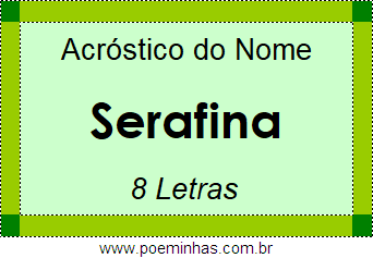 Acróstico de Serafina