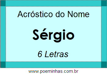 Acróstico de Sérgio