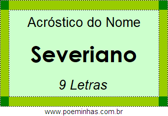 Acróstico de Severiano