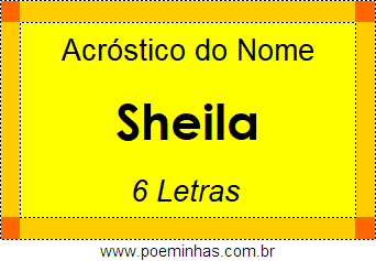 Acróstico de Sheila