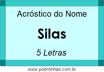 Acróstico de Silas