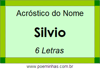 Acróstico de Silvio