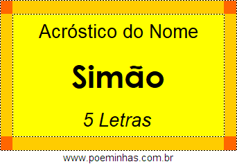 Acróstico de Simão