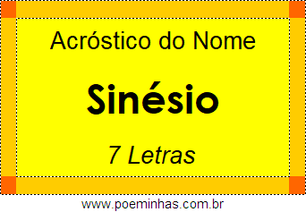 Acróstico de Sinésio