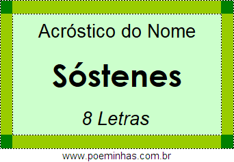 Acróstico de Sóstenes