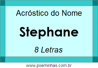 Acróstico de Stephane