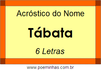 Acróstico de Tábata