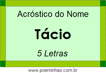 Acróstico de Tácio