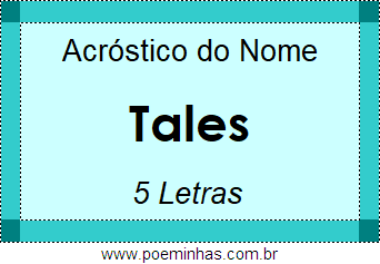 Acróstico de Tales