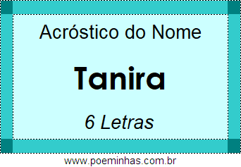 Acróstico de Tanira