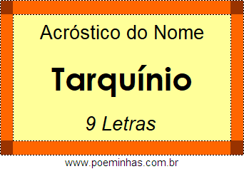 Acróstico de Tarquínio