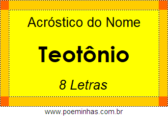 Acróstico de Teotônio