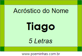 Acróstico de Tiago