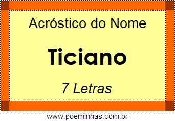 Acróstico de Ticiano