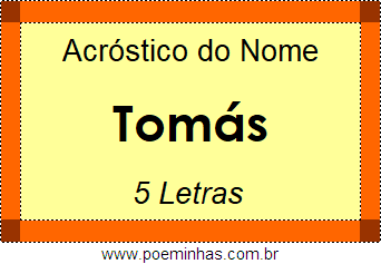 Acróstico de Tomás