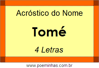 Acróstico de Tomé