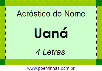 Acróstico de Uaná