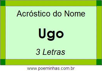 Acróstico de Ugo