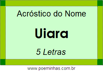 Acróstico de Uiara