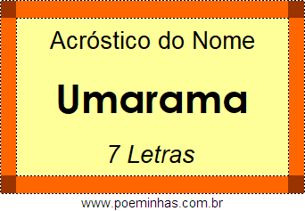 Acróstico de Umarama