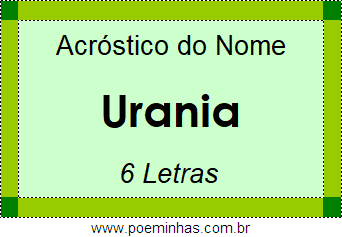 Acróstico de Urania