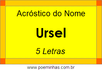 Acróstico de Ursel