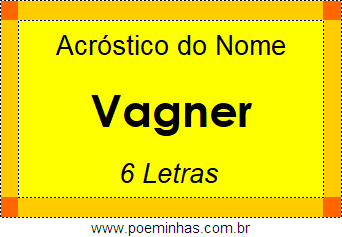 Acróstico de Vagner