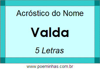 Acróstico de Valda