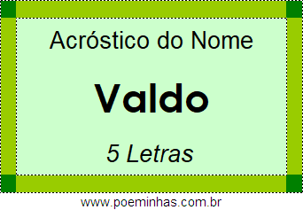 Acróstico de Valdo