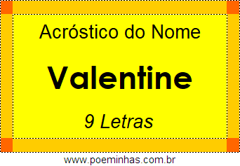 Acróstico de Valentine