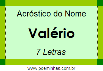 Acróstico de Valério