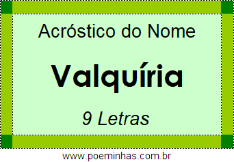 Acróstico de Valquíria