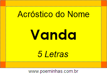 Acróstico de Vanda