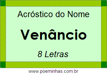 Acróstico de Venâncio