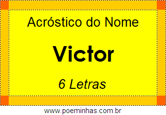 Acróstico de Victor