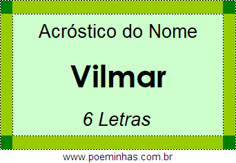 Acróstico de Vilmar