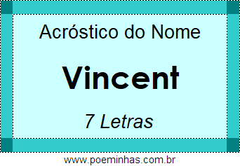 Acróstico de Vincent