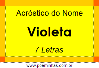 Acróstico de Violeta