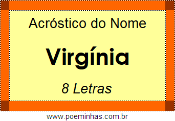 Acróstico de Virgínia