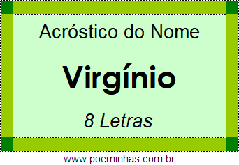 Acróstico de Virgínio