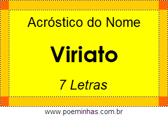 Acróstico de Viriato