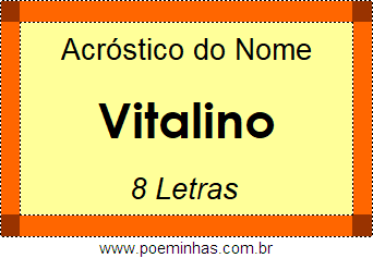 Acróstico de Vitalino