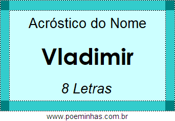 Acróstico de Vladimir