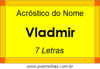 Acróstico de Vladmir