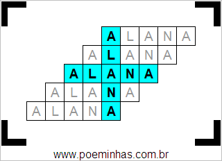 Acróstico de Alana