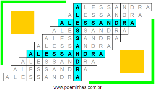 Acróstico de Alessandra
