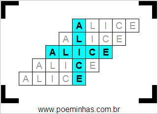 Acróstico de Alice