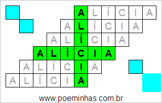 Acróstico de Alícia