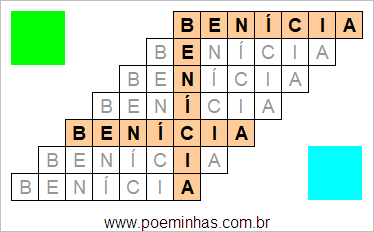 Acróstico de Benícia