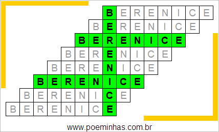 Acróstico de Berenice